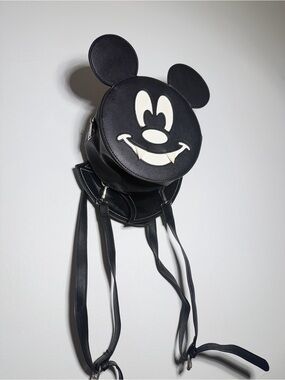 Mickey Vampire Bat Loungefly Crossbody Mini Backpack Bag with matching wallet